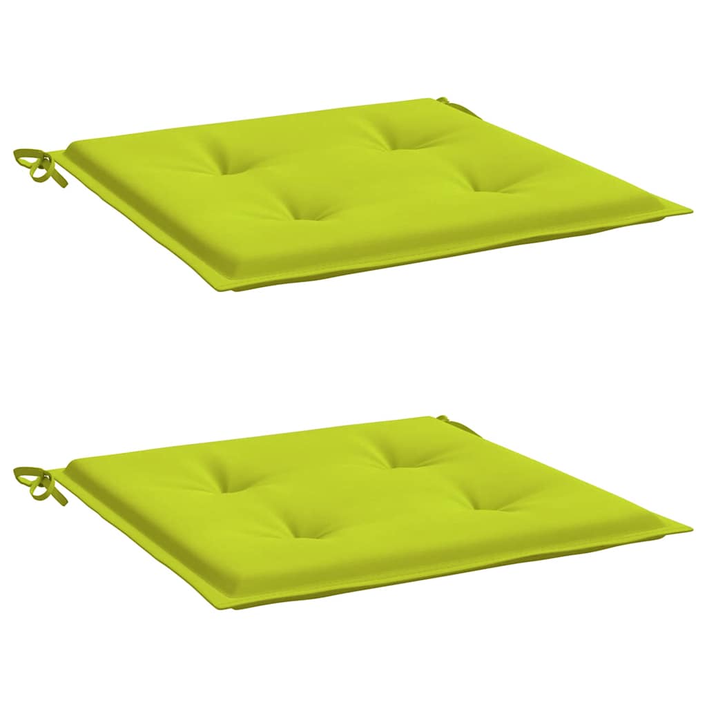 Vidaxl Gartenstuhl Kissen 2 ST 50 x 50 x 4 cm Oxford Stoff hellgrün