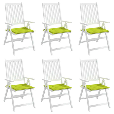 VidaXL Gartenstuhlkissen 6 Stück 50x50x4 cm Oxford-Stoff hellgrün