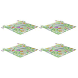 Vidaxl Gartenstuhl Kissen 4 ST 50 x 50 x 3 cm Oxford Stoffblattmuster