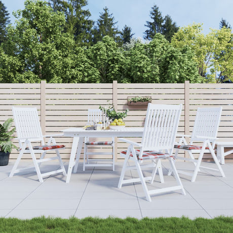 Vidaxl Gartenstuhl Kissen 4 ST 50 x 50 x 3 cm Oxford Stoff Diamond Muster rot