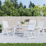 Vidaxl Gartenstuhl Kissen 4 ST 50 x 50 x 3 cm Oxford Stoff Diamond Muster grau