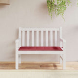 Vidaxl Garden Bench Kissen 100x50x4 cm Oxford Stoff Wein rot