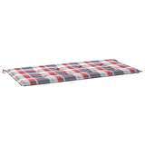 Vidaxl Gartenbank Kissen 100x50x3 cm Oxford Stoff Diamond Muster rot