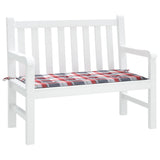 Vidaxl Gartenbank Kissen 100x50x3 cm Oxford Stoff Diamond Muster rot