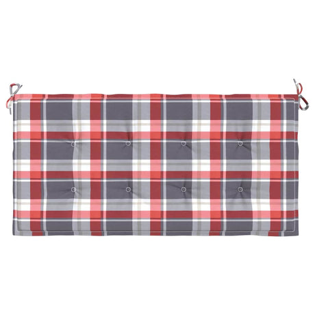 Vidaxl Gartenbank Kissen 100x50x3 cm Oxford Stoff Diamond Muster rot