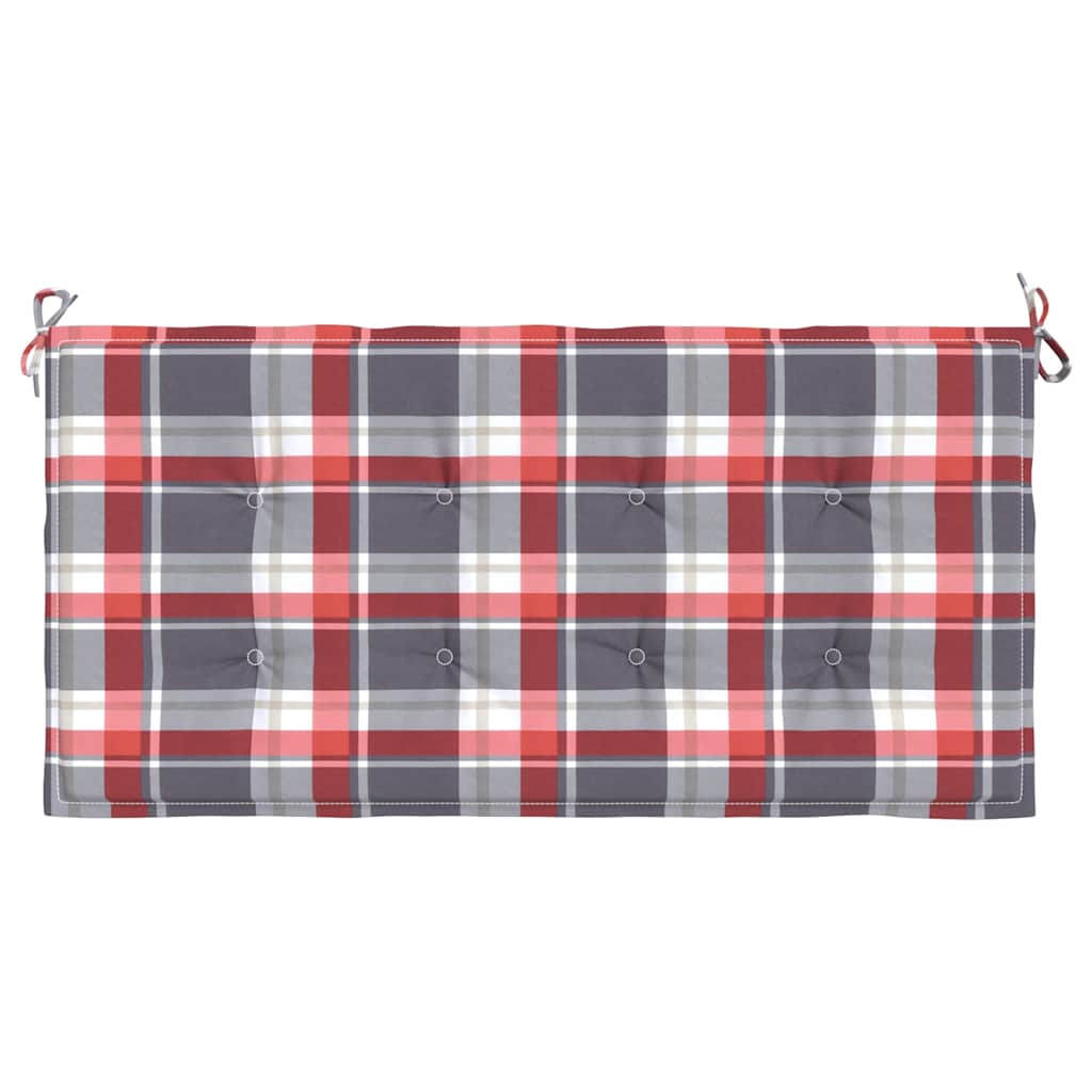 Vidaxl Gartenbank Kissen 120x50x3 cm Oxford Stoff Diamond Muster rot