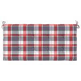 Vidaxl Gartenbank Kissen 120x50x3 cm Oxford Stoff Diamond Muster rot