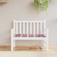 Vidaxl Gartenbank Kissen 120x50x3 cm Oxford Stoff Diamond Muster rot
