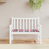Vidaxl Gartenbank Kissen 120x50x3 cm Oxford Stoff Diamond Muster rot