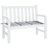 Vidaxl Gartenbank Kissen 120x50x4 cm Oxford Stoff Diamond Muster grau
