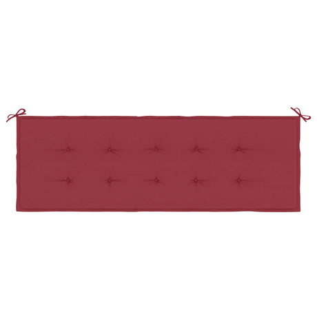 Vidaxl Garden Bench Kissen 150x50x4 cm Oxford Stoff Wein rot