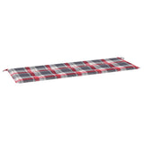 Vidaxl Gartenbank Kissen 150x50x3 cm Oxford Stoff Diamond Muster rot