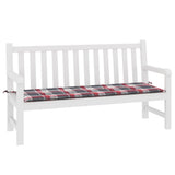 Vidaxl Gartenbank Kissen 150x50x3 cm Oxford Stoff Diamond Muster rot