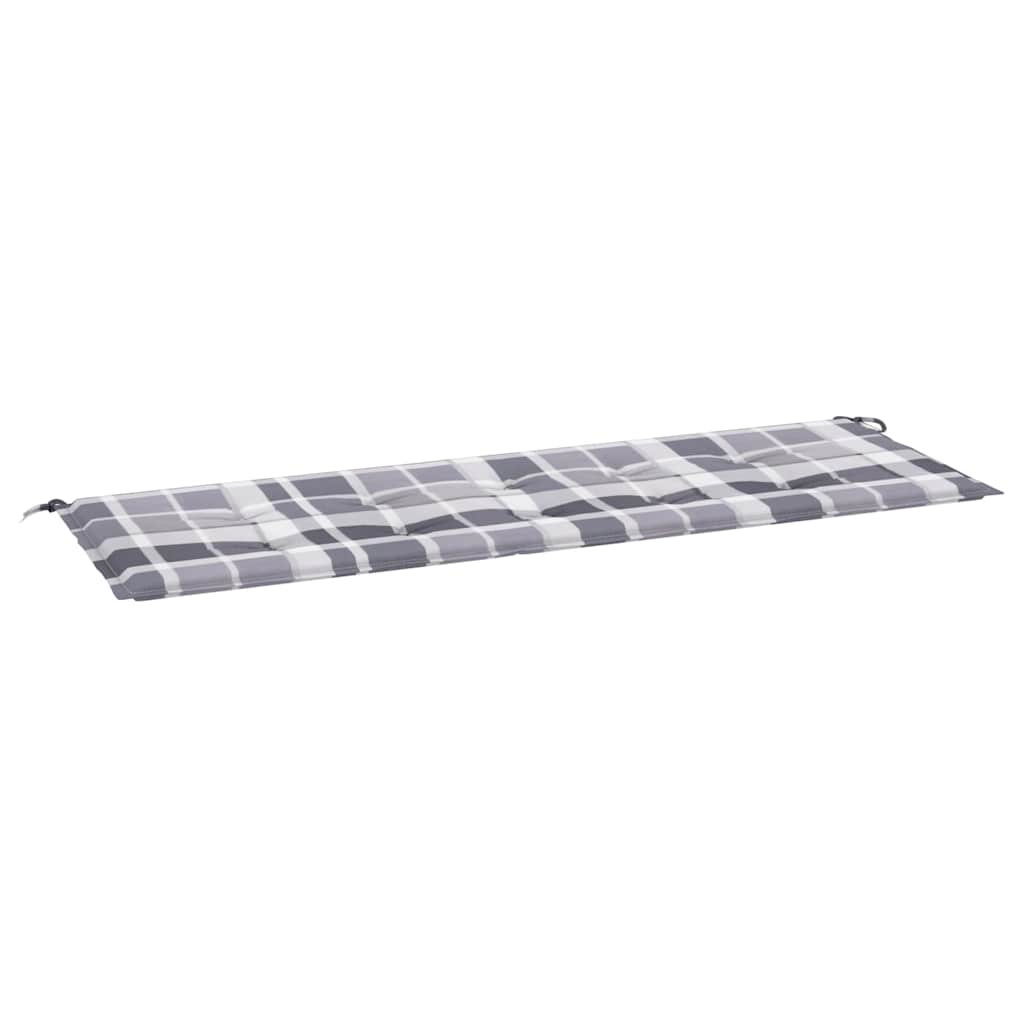 Vidaxl Gartenbank Kissen 150x50x4 cm Oxford Stoff Diamond Muster grau