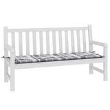 Vidaxl Gartenbank Kissen 150x50x4 cm Oxford Stoff Diamond Muster grau