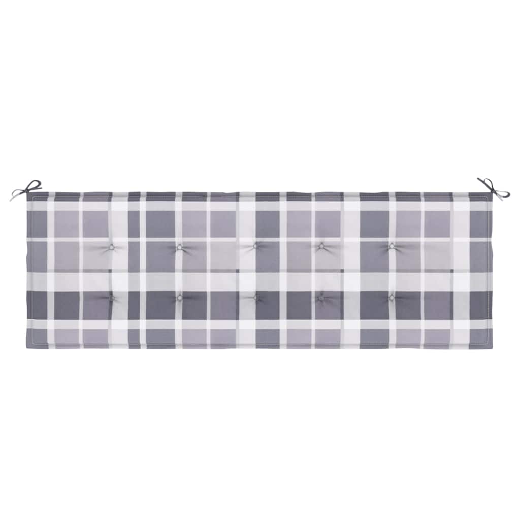 Vidaxl Gartenbank Kissen 150x50x4 cm Oxford Stoff Diamond Muster grau