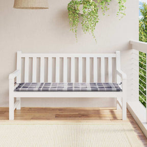 Vidaxl Gartenbank Kissen 150x50x4 cm Oxford Stoff Diamond Muster grau