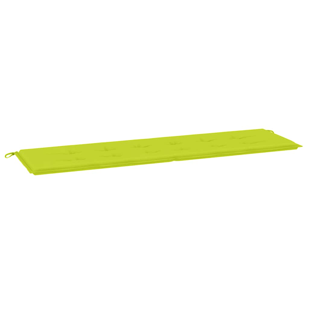 Vidaxl Garden Bench Kissen 180x50x3 cm Oxford Stoff klar grün