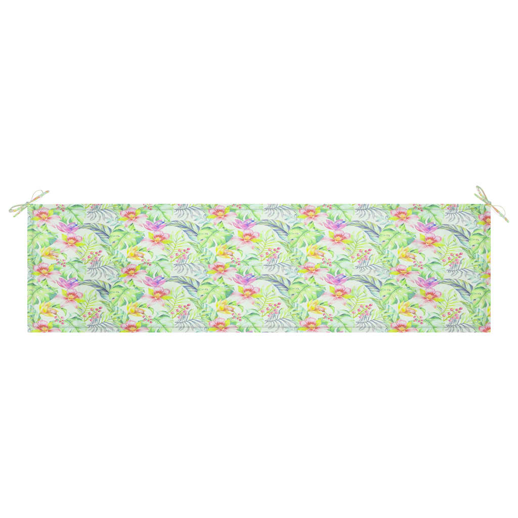 Vidaxl Gartenbank Kissen 180x50x3 cm Oxford Stoffblattmuster