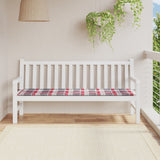 Vidaxl Gartenbank Kissen 180x50x3 cm Oxford Stoff Diamond Muster rot