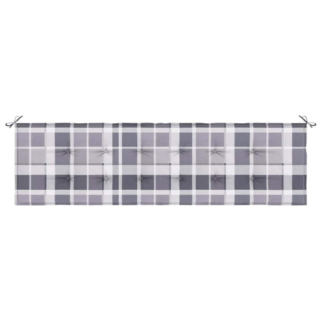 Vidaxl Garden Bench Kissen 180x50x4 cm Oxford Stoff Diamond Muster grau