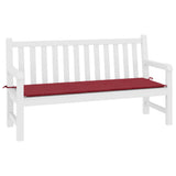 Vidaxl Garden Bench Kissen 200x50x4 cm Oxford Stoff Wein rot