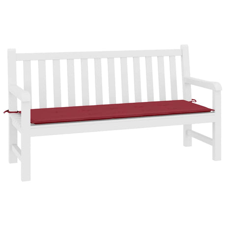 Vidaxl Garden Bench Kissen 200x50x4 cm Oxford Stoff Wein rot