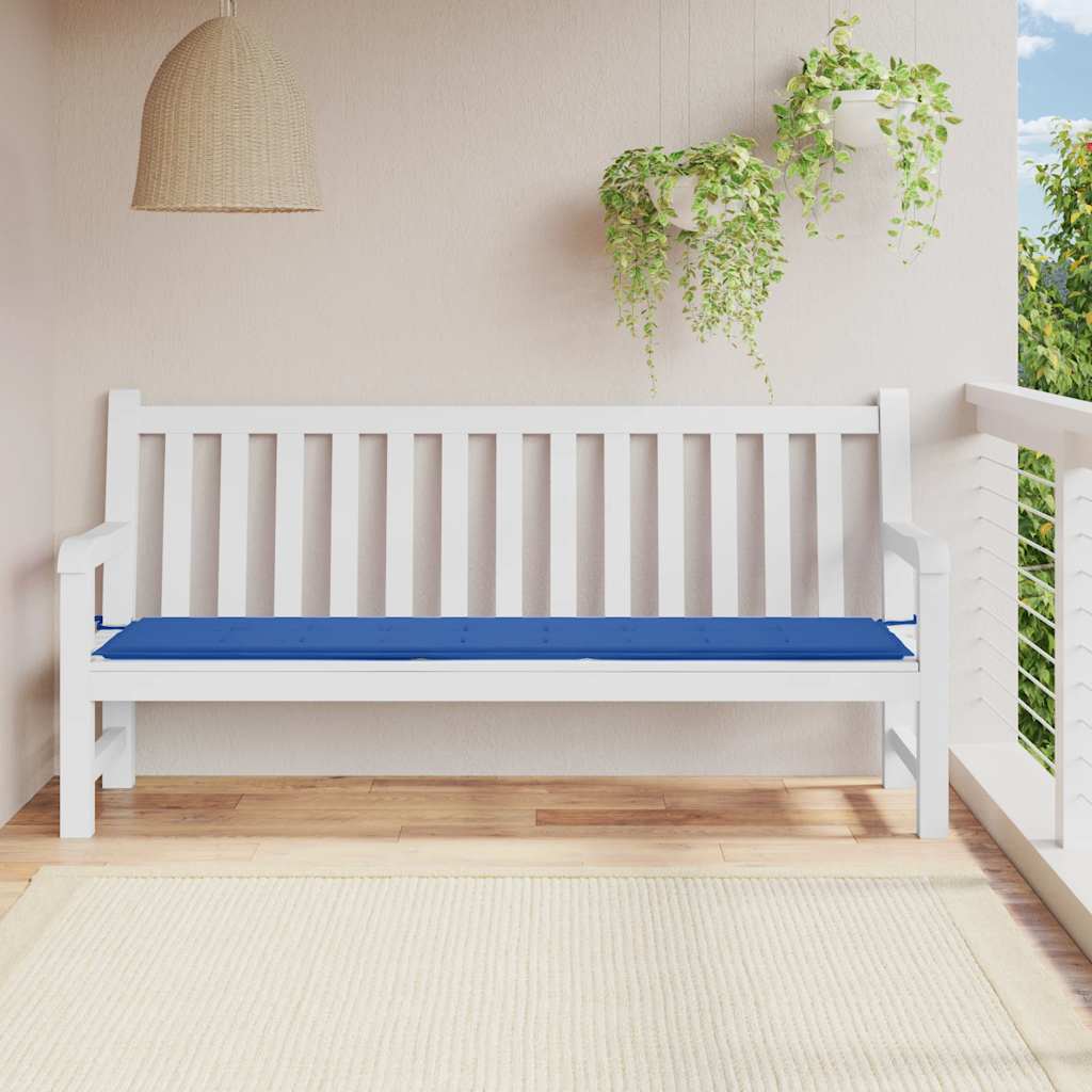 Vidaxl Garden Bench Kissen 200x50x4 cm Oxford Fabric Royal Blau