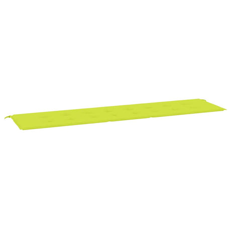 Vidaxl Garden Bench Kissen 200x50x4 cm Oxford Stoff klar grün