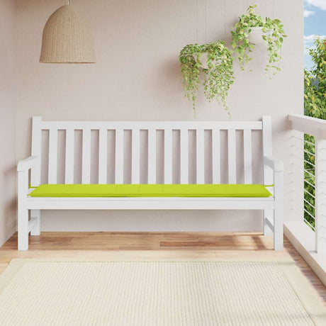 Vidaxl Garden Bench Kissen 200x50x4 cm Oxford Stoff klar grün