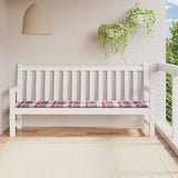Vidaxl Gartenbank Kissen 200x50x4 cm Oxford Stoff Diamond Muster rot
