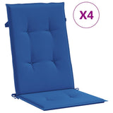 Vidaxl Gartenstuhl Kissen 4 Rücken 120x50x3 cm Stoff Royal Blau
