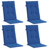 Vidaxl Gartenstuhl Kissen 4 Rücken 120x50x3 cm Stoff Royal Blau