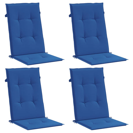 Vidaxl Gartenstuhl Kissen 4 Rücken 120x50x3 cm Stoff Royal Blau