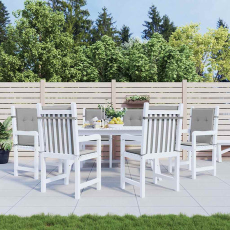 Vidaxl Gartenstuhl Kissen 6 St. Oxford Stoff grau