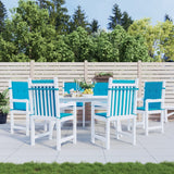 Vidaxl Gartenstuhl Kissen 6 Stcs 100x50x3 cm Oxford Stoff Blau