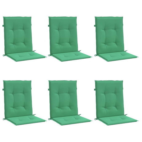 Vidaxl Gartenstuhl Kissen 6 Stcs 100x50x3 cm Oxford Stoff Grün Grün