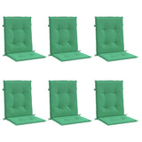 Vidaxl Gartenstuhl Kissen 6 Stcs 100x50x3 cm Oxford Stoff Grün Grün