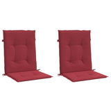 Vidaxl Gartenstuhl Kissen 2 ST 100x50x3 cm Oxford Stoff Wein rot