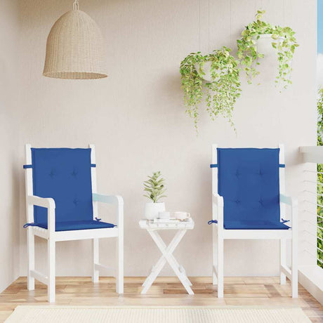 Vidaxl Gartenstuhl Kissen 2 Stcs 100x50x3 cm Oxford Fabric Royal Blau