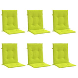 Vidaxl Gartenstuhl Kissen 6 Stcs 100x50x3 cm Oxford Stoff klare Grün
