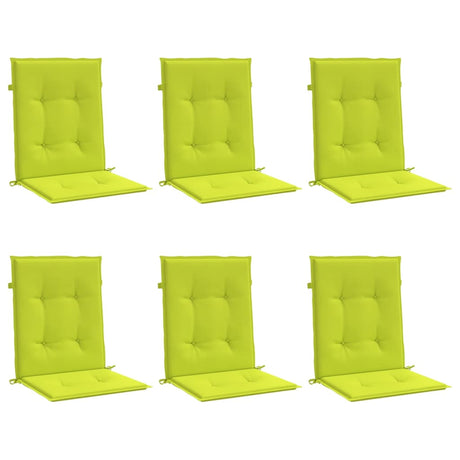 Vidaxl Gartenstuhl Kissen 6 Stcs 100x50x3 cm Oxford Stoff klare Grün