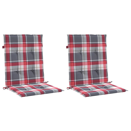 Vidaxl Gartenstuhl Kissen 2 ST 100x50x3 cm Oxford Stoff Diamond Muster rot