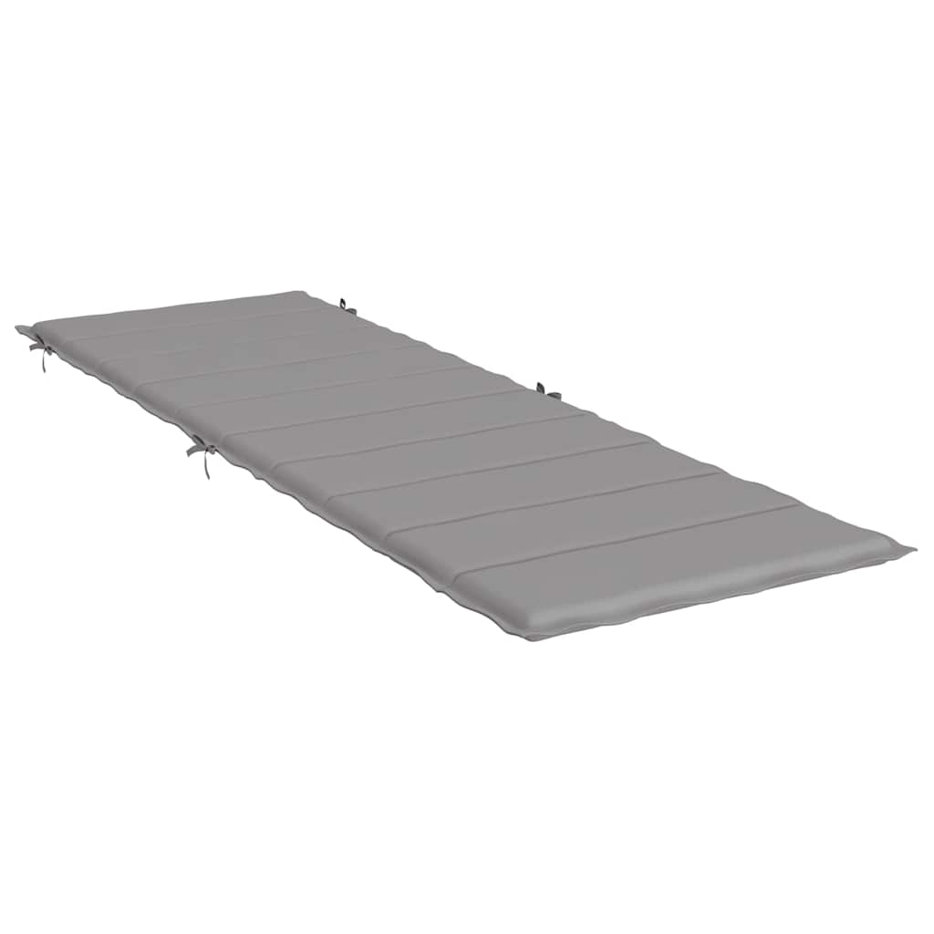 Vidaxl Lounger Kissen 186x58x4 cm Oxford Stoff grau