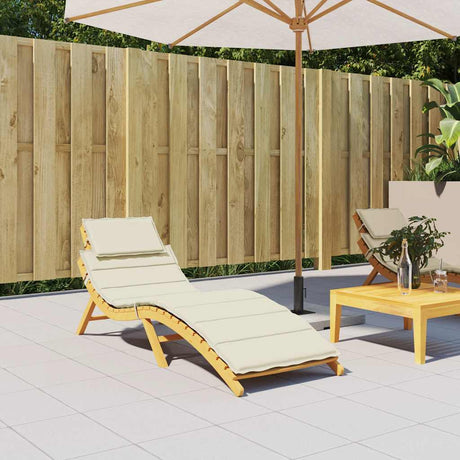 Vidaxl Lounger Kissen 186x58x4 cm Oxford Stoffcreme -Colored