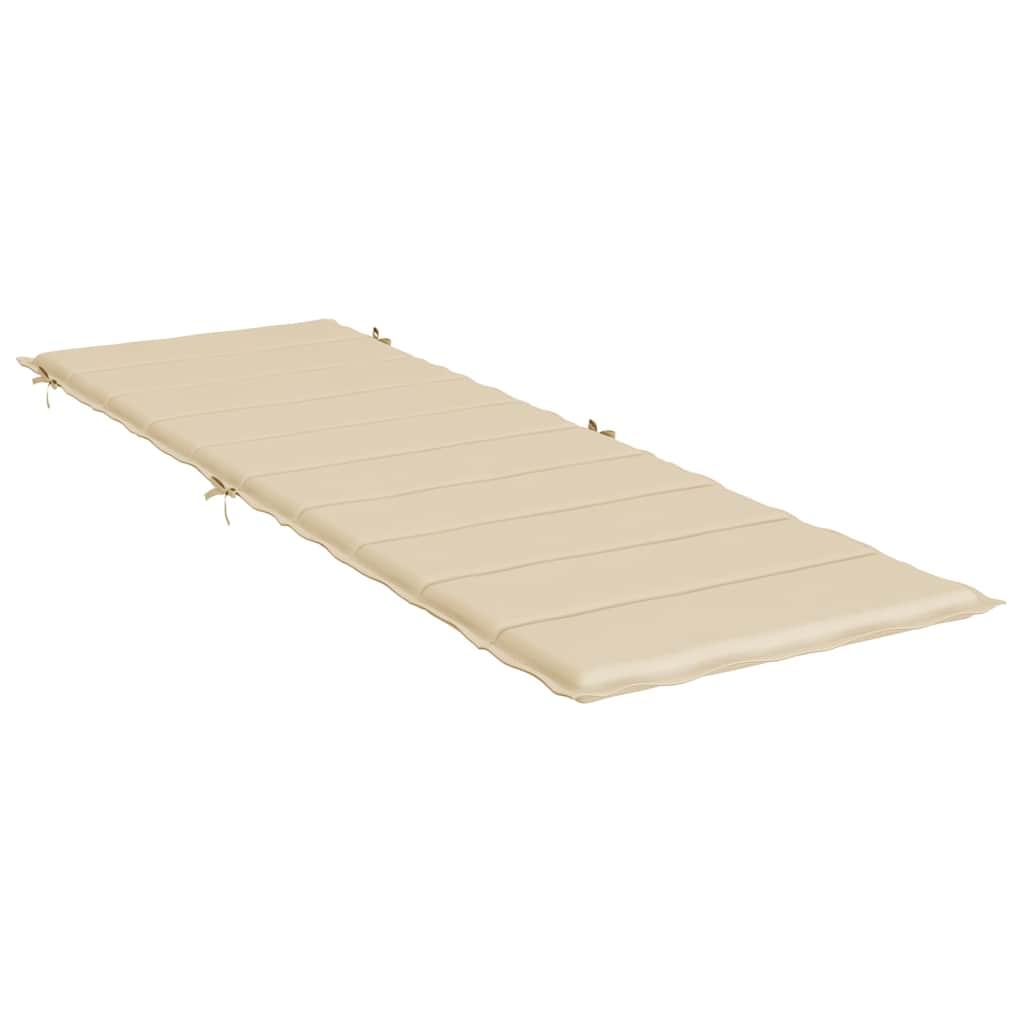 Vidaxl Lounger Kissen 186x58x4 cm Oxford Stoff Beige