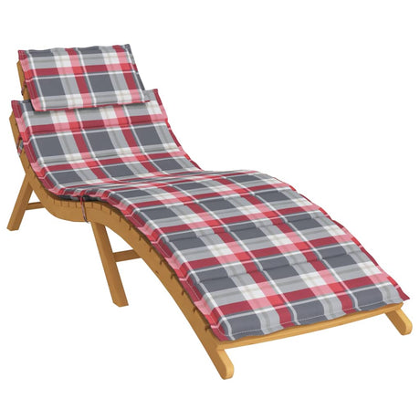 Vidaxl Lounger Kissen 186x58x4 cm Oxford Fabric Diamond Muster rot