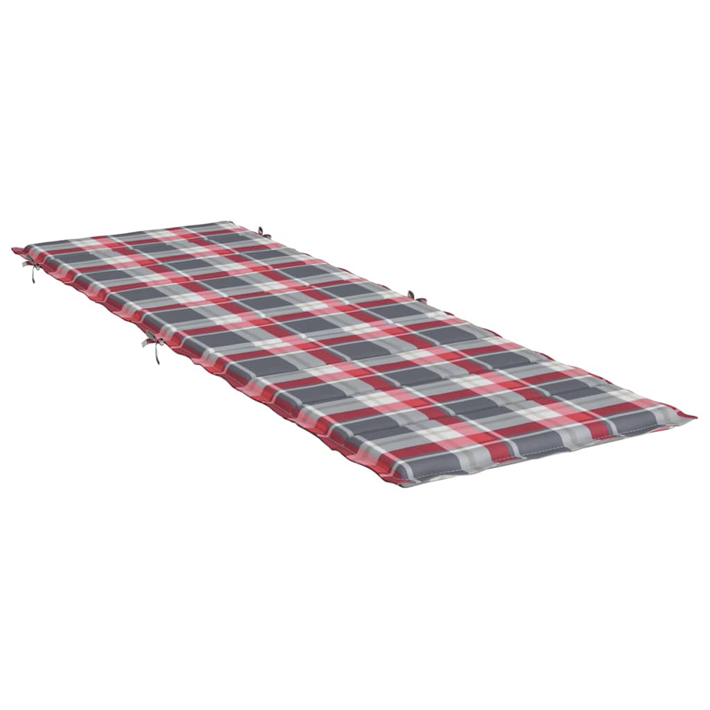 Vidaxl Lounger Kissen 186x58x4 cm Oxford Fabric Diamond Muster rot
