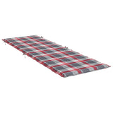 Vidaxl Lounger Kissen 186x58x4 cm Oxford Fabric Diamond Muster rot