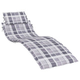 Vidaxl Lounger Kissen 186x58x4 cm Oxford Fabric Diamond Muster grau